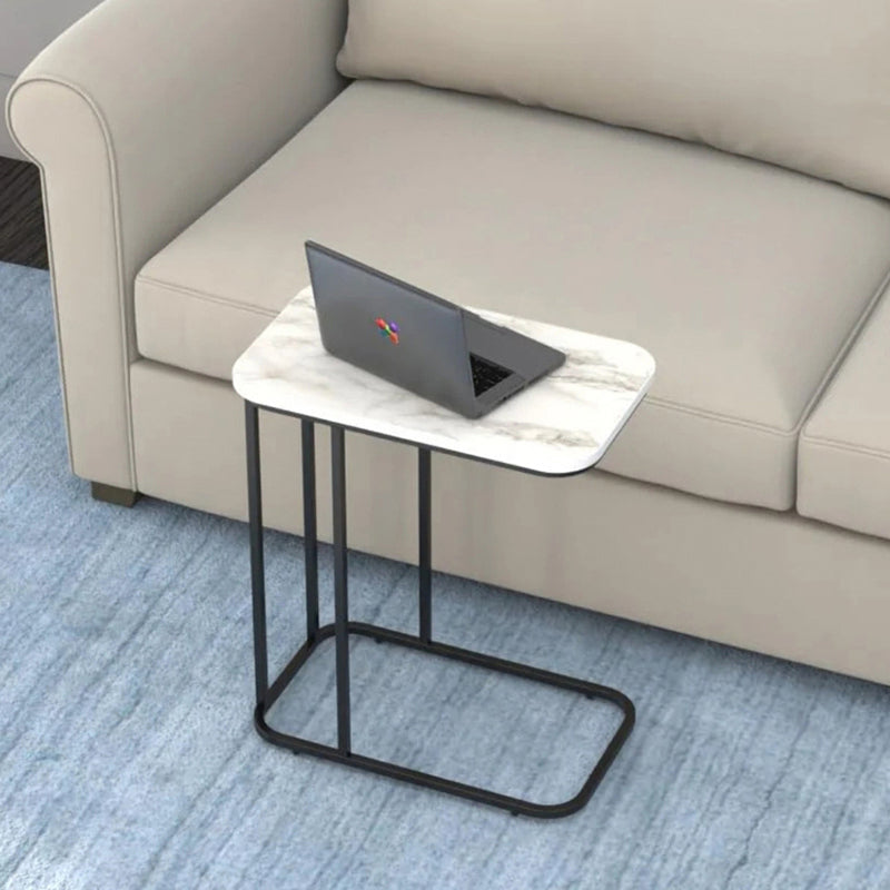 Paradox Pure Metal SideTable with Marble Top media 5