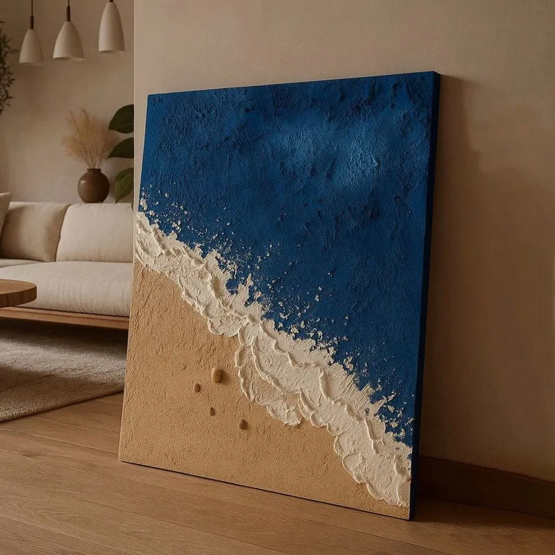 Textured Bloom Handmade Canvas Wall Painting media 1