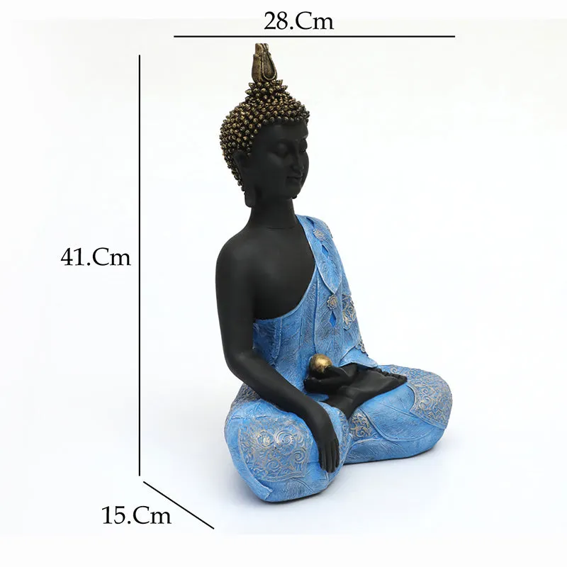 Thinking Buddha Idol - Blue media 6
