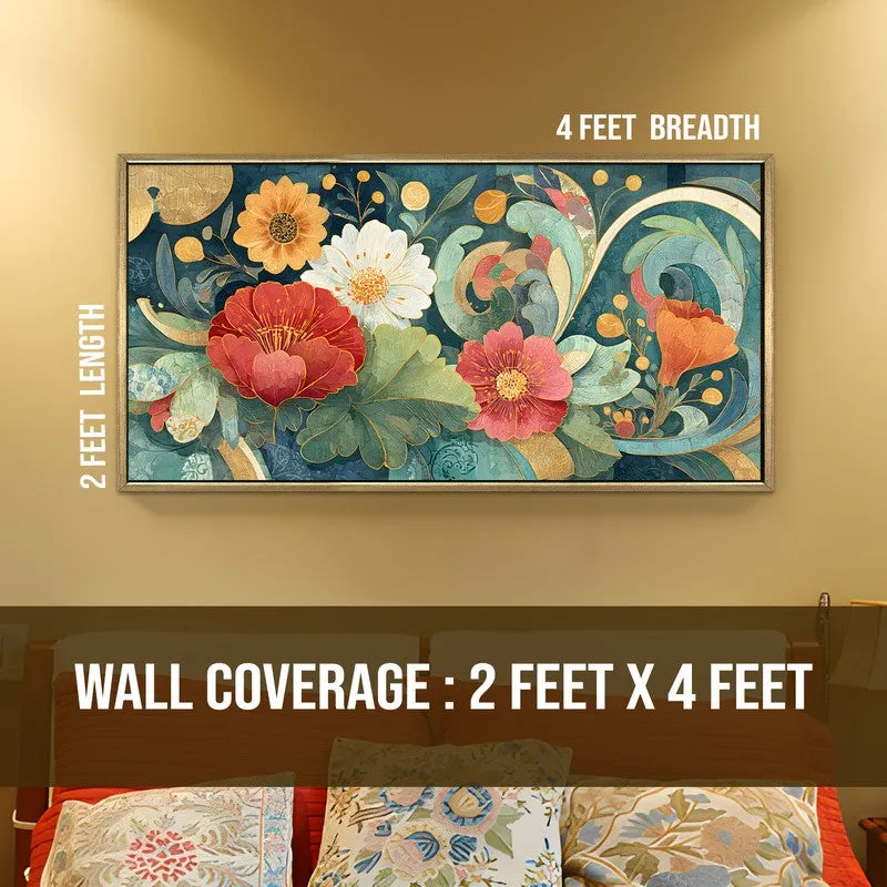 Botanical Grace Canvas Wall Painting With Frame media 8