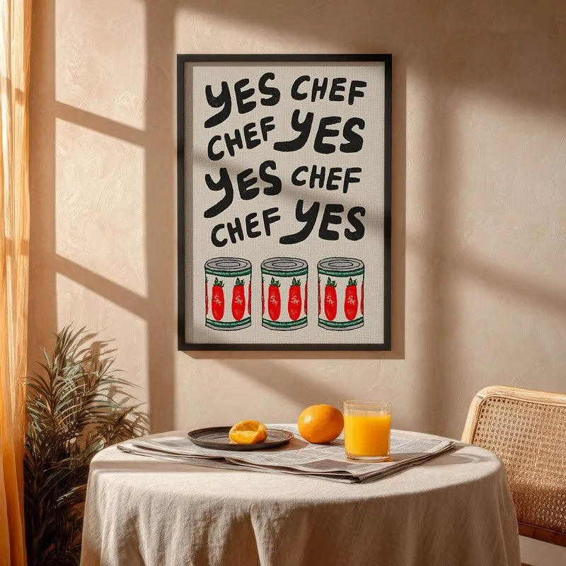 ChefAura Archival Canvas Wall Art - Black media 4