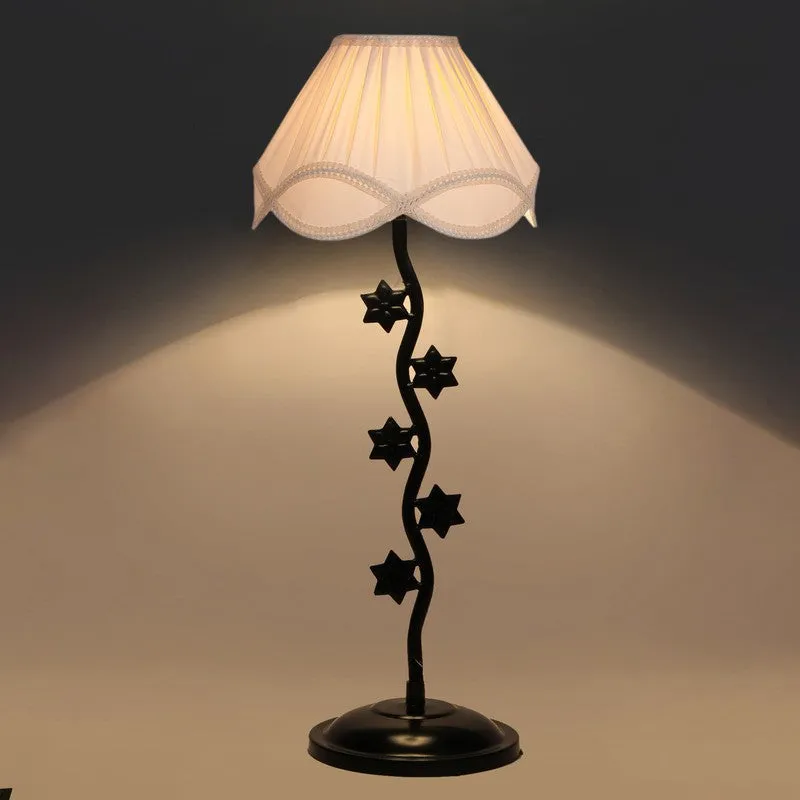 Nova Cotton Table Lamp With Iron Base - White media 5