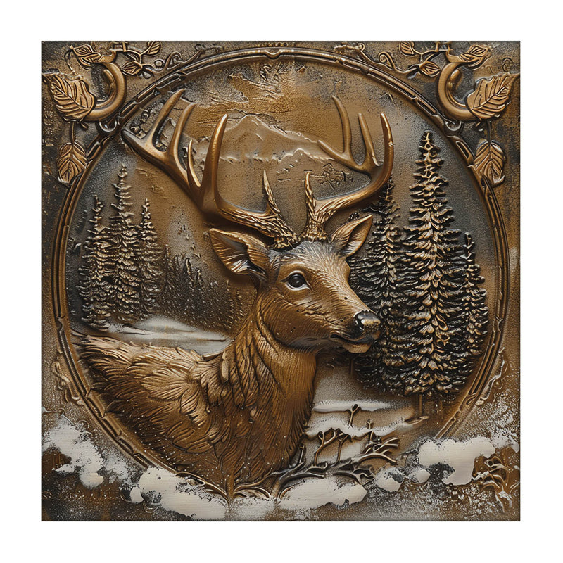 Deer Encriptions Canvas Wall Painting media 3