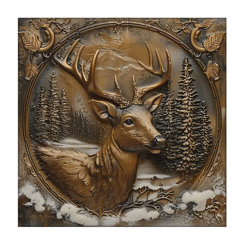Deer Encriptions Canvas Wall Painting media 3