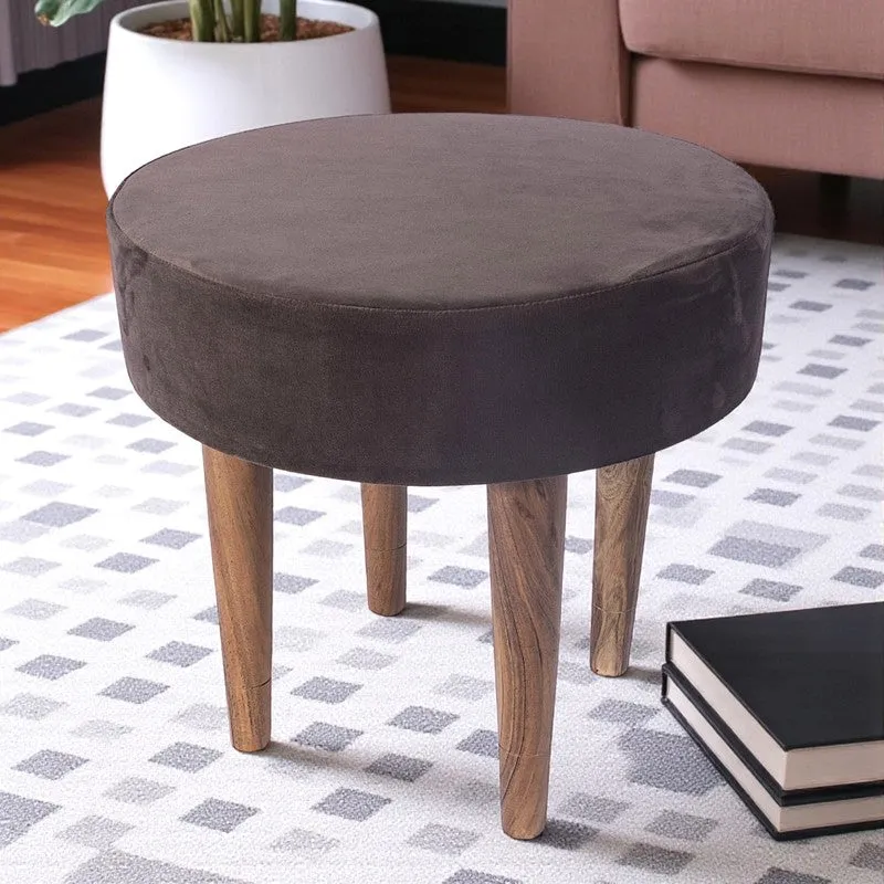 Pirox Sheesham Wooden Stools (Brown) - Set Of Two media 4