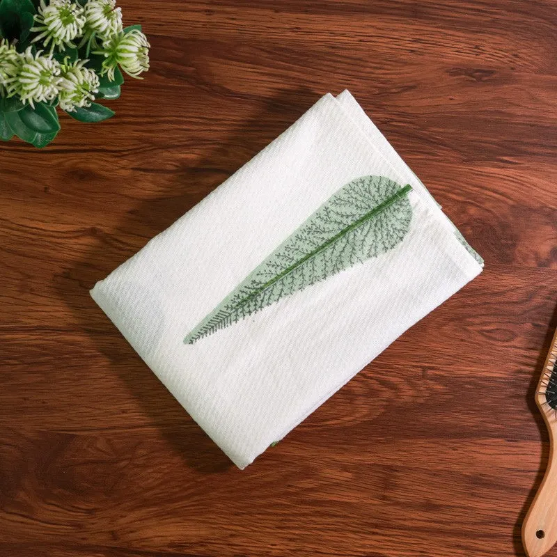 Palm Whisper Cotton BathTowel - Green media 5