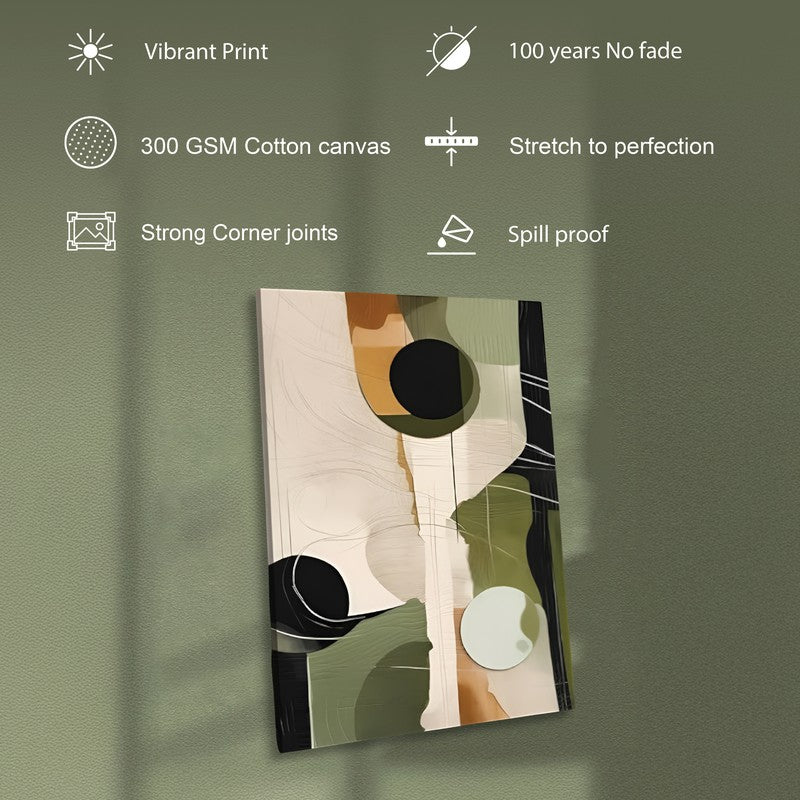 Desert Olive Canvas Abstract Wall Art media 7