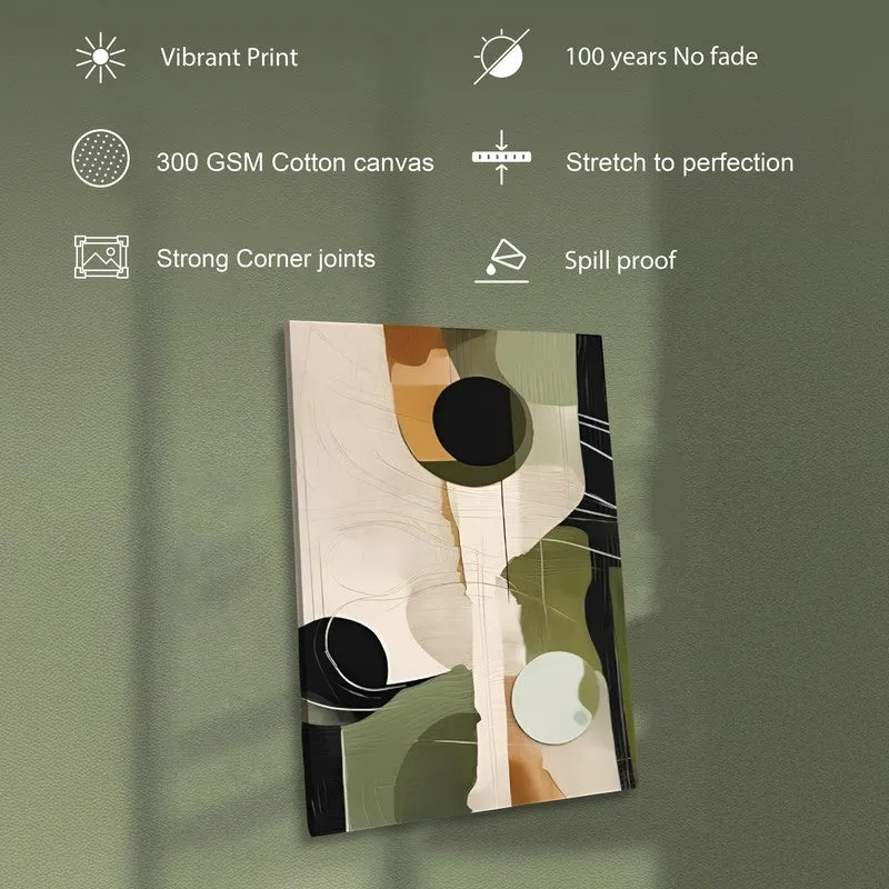 Desert Olive Canvas Abstract Wall Art media 7