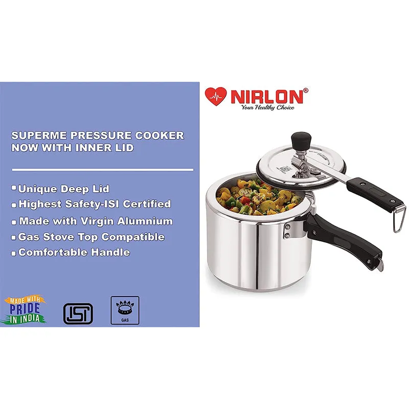 Nirlon Eazy Pressure Cooker - 3000 mL/ 9 Inches media 3