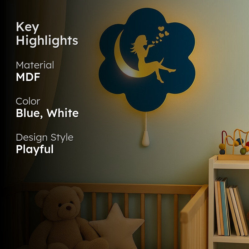 Enchanted Moon Light Battery Operated Wall Lamp media 2