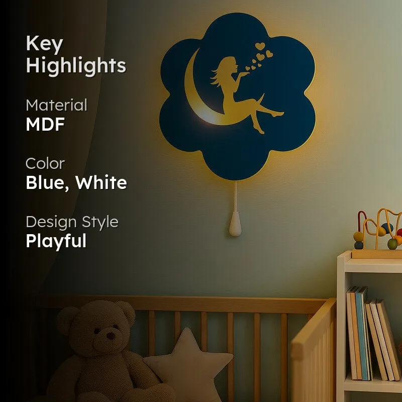 Enchanted Moon Light Battery Operated Wall Lamp media 2