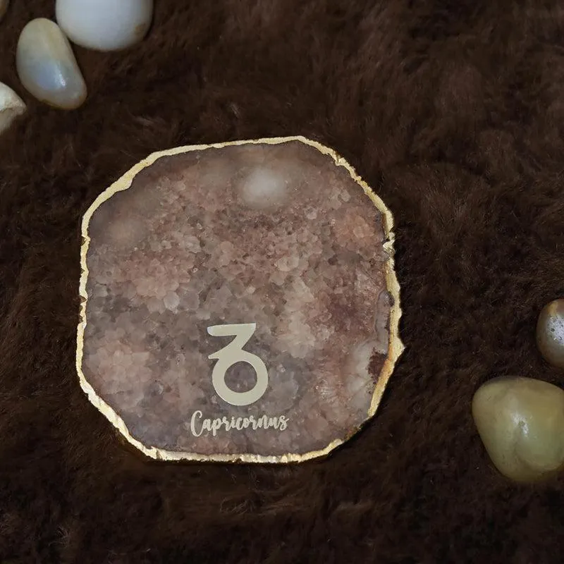 Capricon Agate Coaster - Brown media 5