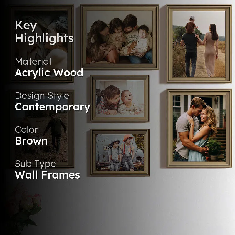 Memories To Rejoice Photo Frames (Grey) - Set Of Six media 2