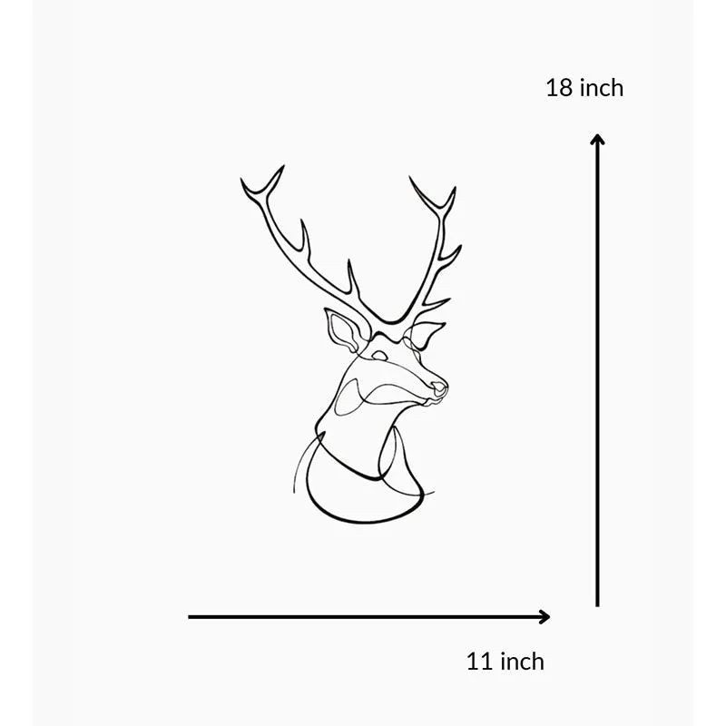Reindeer Black Iron Wall Accent media 5