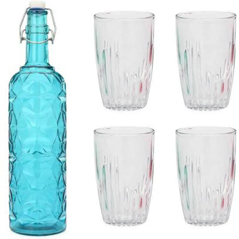 Hutton 1000 mL Water Bottle With 200 mL Glasses - Five Piece Set media 3