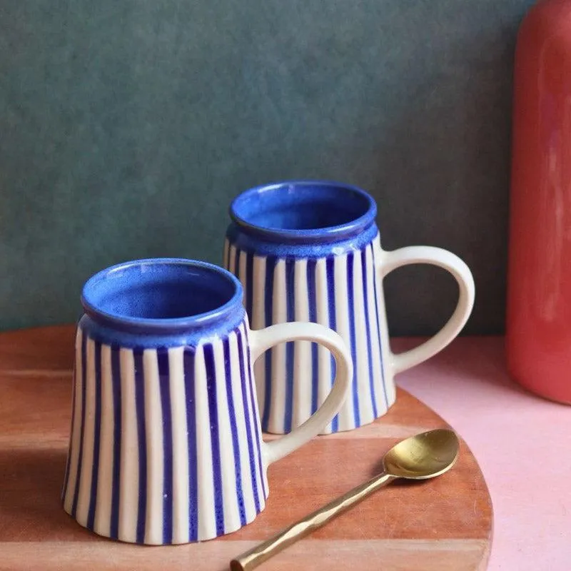 Rogo Ceramic Coffee Mug (350 mL) - Blue media 3