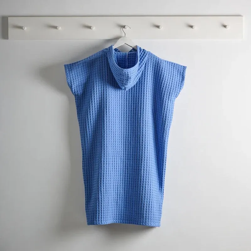 DewWrap Coton Bath Robe - Blue media 1