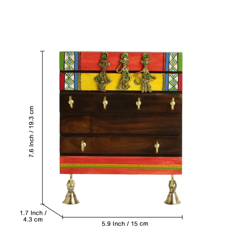 Key Tribe Handpainted Sheesham Wood Key Hook media 7