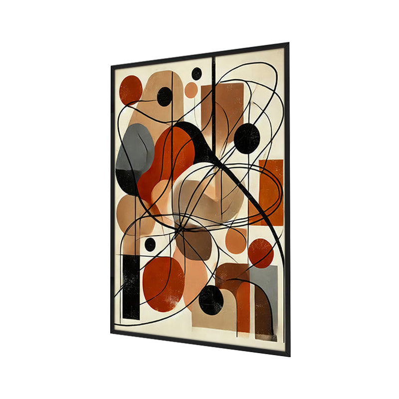 Ordo Ab Chaos Abstract Wall Painting With Frame media 3