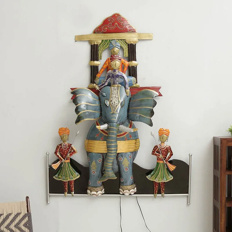 Elephant Riders Iron Wall Accent media 4