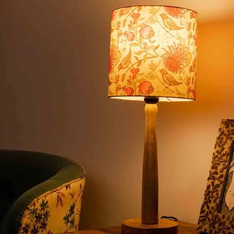 Nature's Symphony Wooden Table Lamp - Multicolor media 1