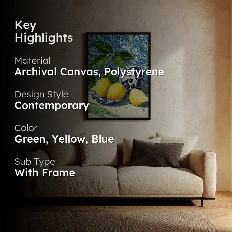 Freshness Canvas Wall Painting - Black Frame media 2