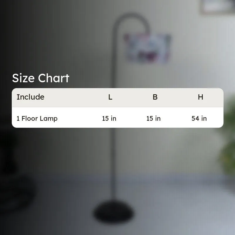 Lumikko Printed Arched Floor Lamp media 6