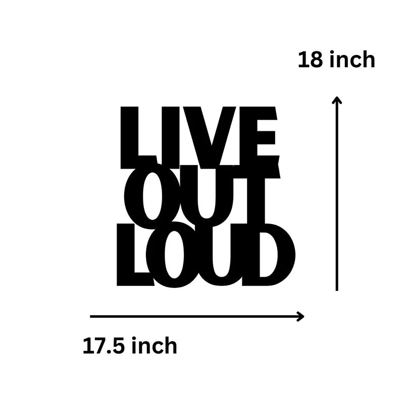 Live Out Loud Iron Wall Accent media 5
