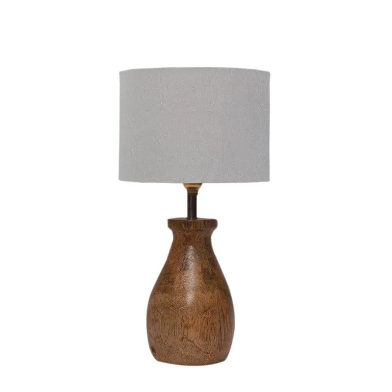 Sheldo Fabric Table Lamp - Grey,Brown media 4