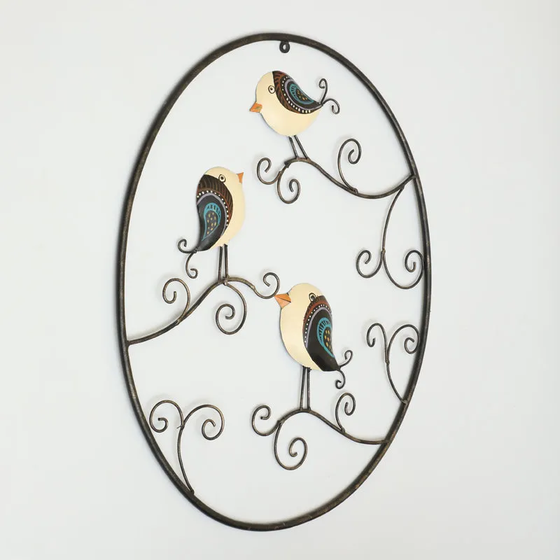 Triad Of WIngs Metal & Ceramic Wall Accent media 3