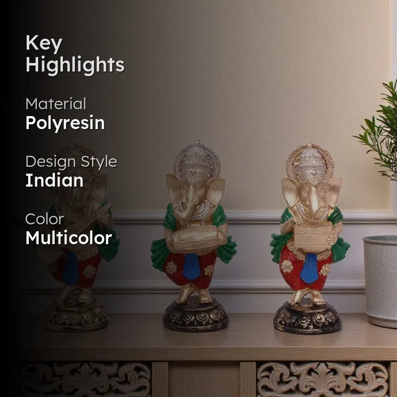 Siddhi Ganesha Polyresin Idol - Set Of Three media 2
