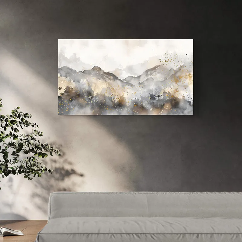 Muted Hillscapes Canvas Wall Painting media 3