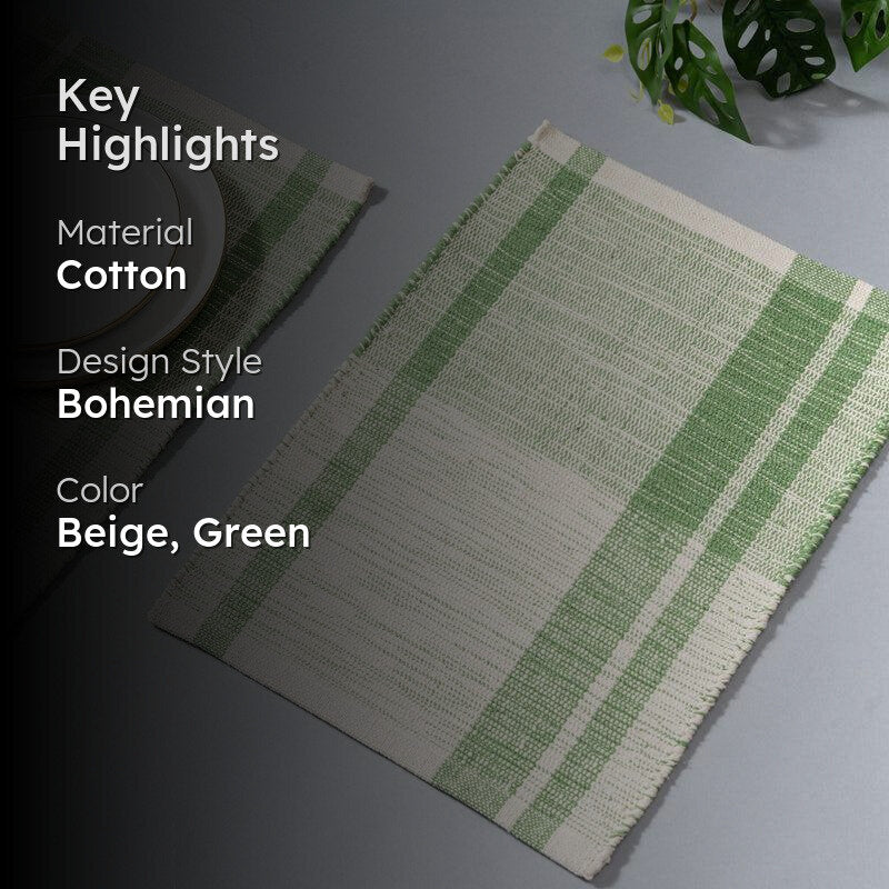 Freyja Handwoven Table Mat - Set Of Two media 2