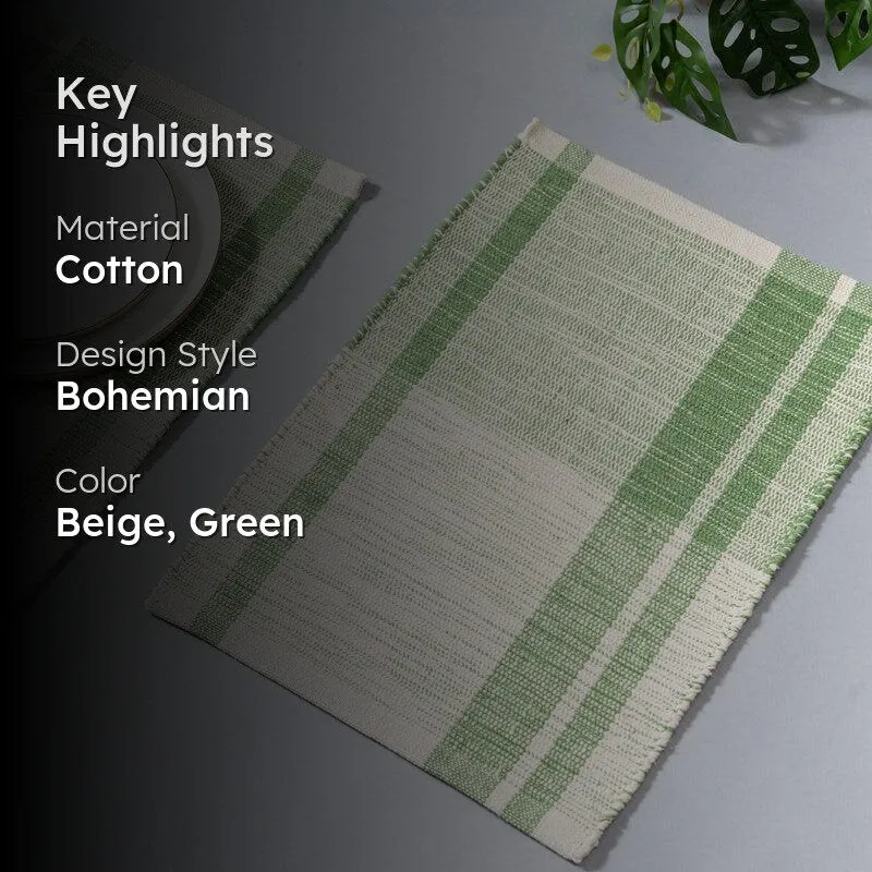 Freyja Handwoven Table Mat - Set Of Two media 2