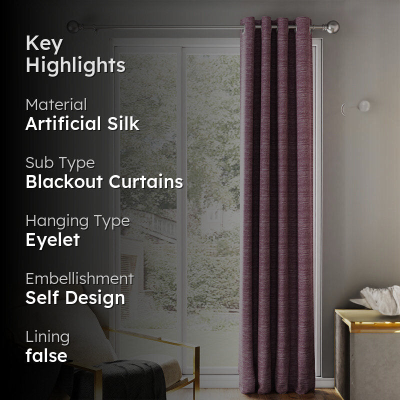 Clovar Blackout  Curtain - Plum media 2
