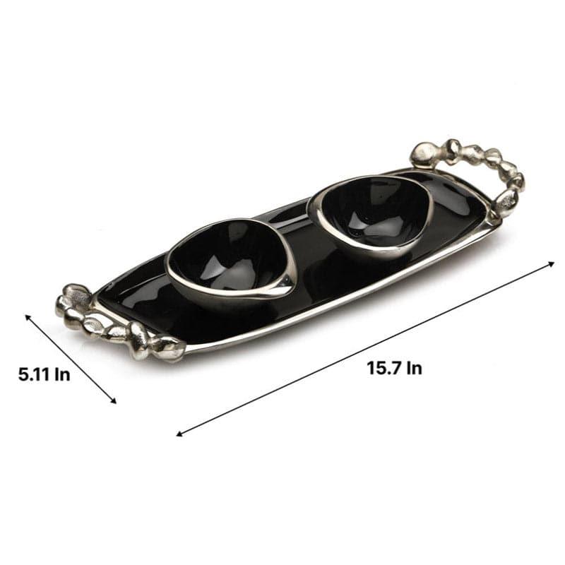 Karla Bowl With Tray (Black) - Set Of Three media 5