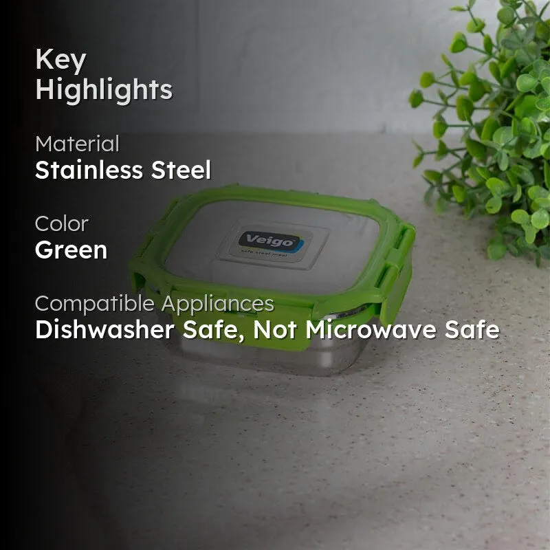 Hotspot Airtight Lunch Box (Green) - 300 mL media 2