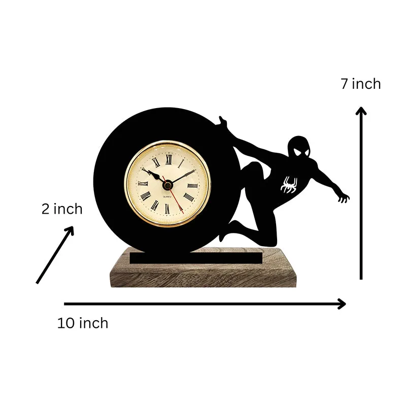 Spiderman Noir Analog Table Clock media 5