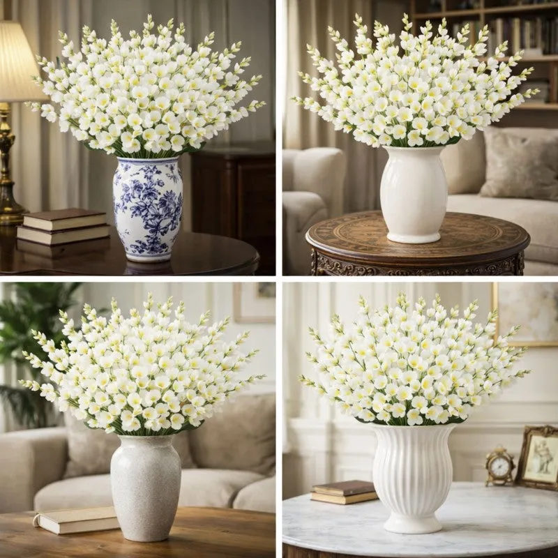 Bloomelle Artificial Flower (White) - Set Of Four media 3