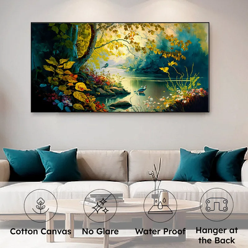 Lone Lamina Canvas Wall Painting media 10