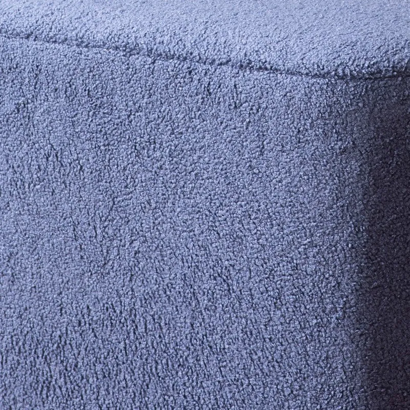 Plush Seat Pouffe (Blue) - Set Of Two media 7