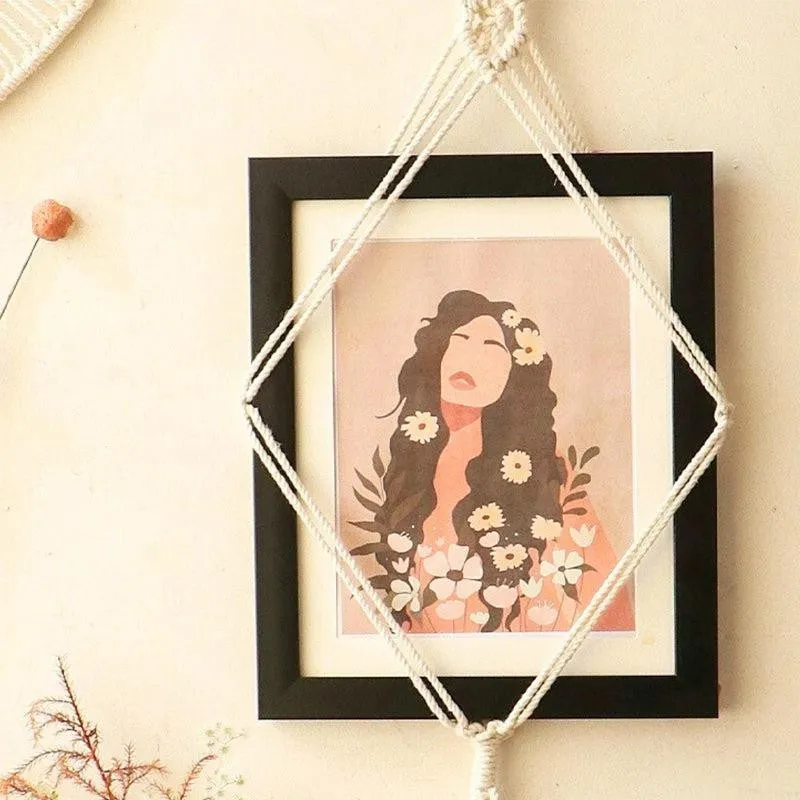 Boho Snaps Macrame Cotton Photo Frame media 4