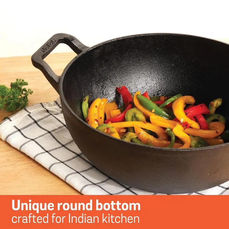 Meyer Cast Iron Kadhai - 1000 mL media 6