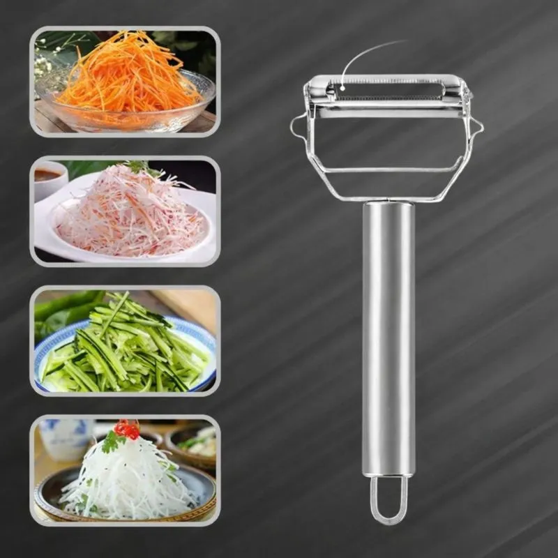 Dual Blade Stainless Steel Peeler & Julienne Tool media 3