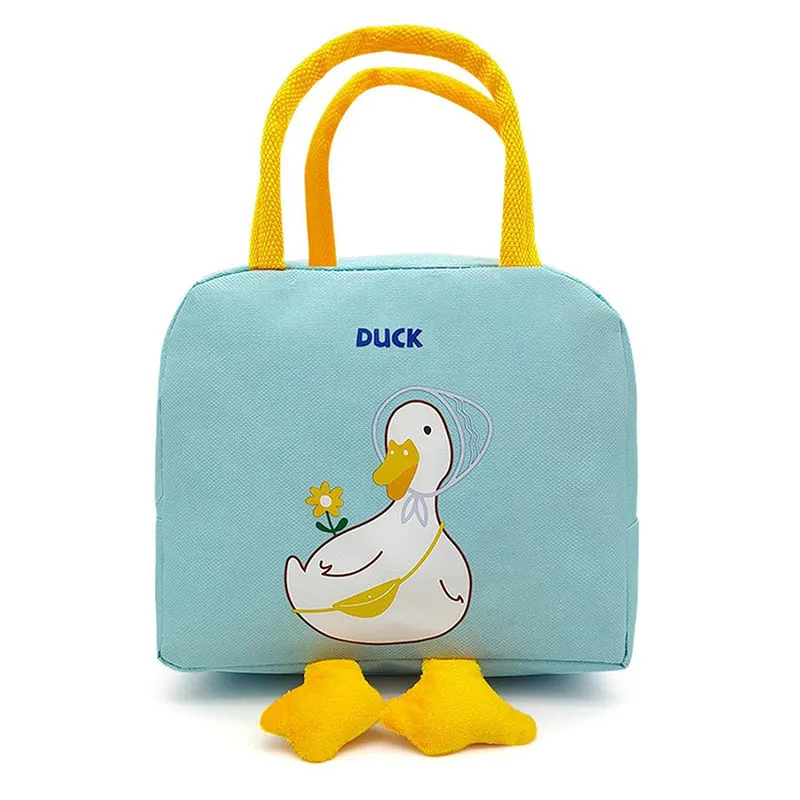Duck Charm Oxford Lunch Bag - Blue media 3