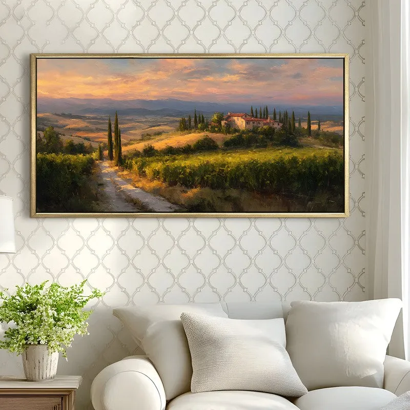 Sienna Skies Canvas Wall Painting With Frame media 4