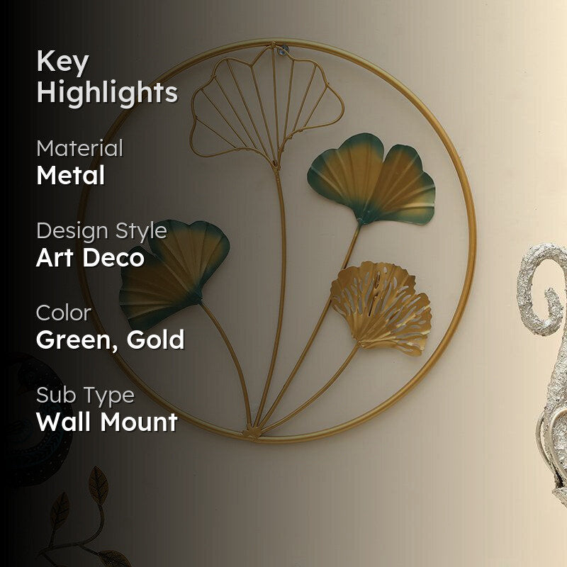 Luminous Leaves Metal Wall Accent media 2