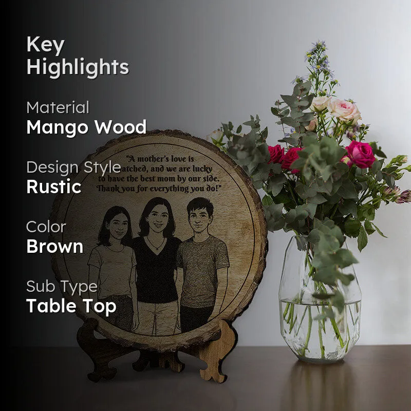 Thank You For Everything You Do Wood Showpiece - Round media 2