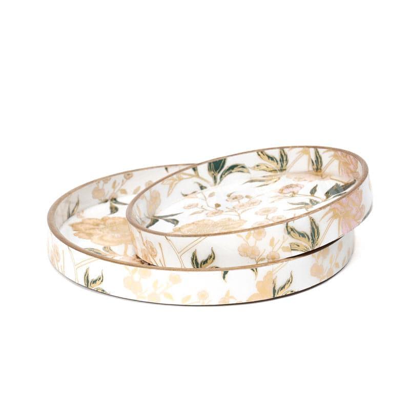 Bluda Floral Round Serving Tray - Set Of Two media 4