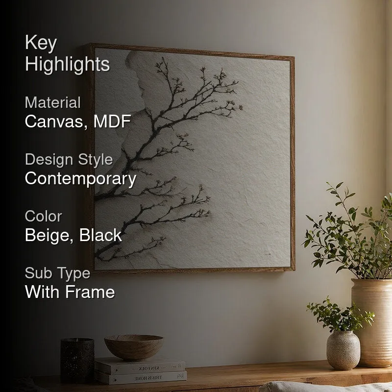 Rooted Harmony Canvas Wall Art With Frame media 2